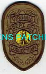 VIRGINIA,VIRGINIA DEPARTMENT OF CORRECTIONS BADGE PATCH 2_wm